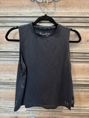 Under Armor High Neck Tank/Black Sz Small